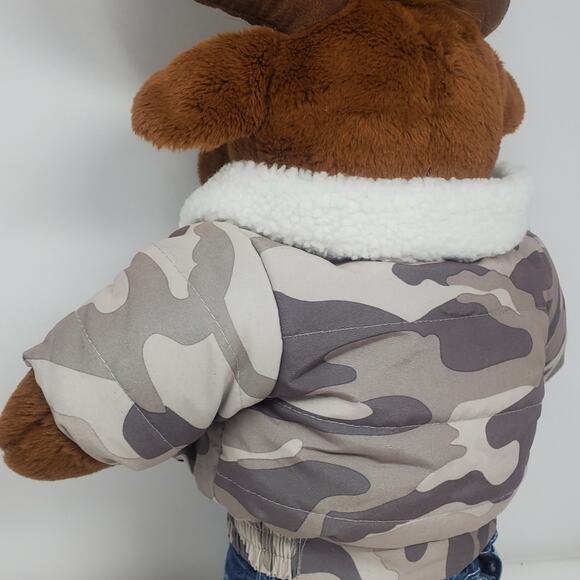 Build A Bear Large Moose themed Christmas stuffed animal with winter theme - Picture 2 of 6